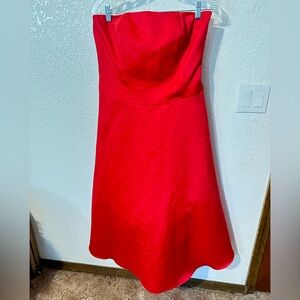 Scott McClintock Strapless Red A-Line Dress